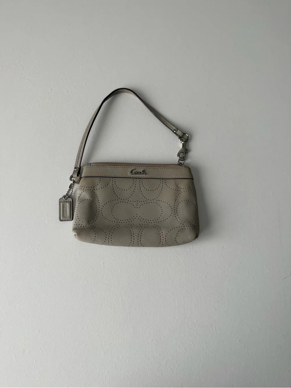 Coach Leather Wallet Wristlet